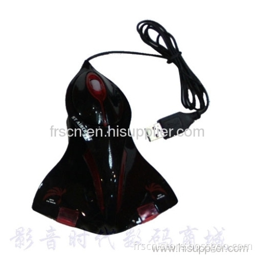 Mini Airplane Wired Optical Gift Led Mouse 
